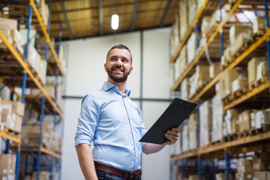 Inspecting inventory in the warehouse