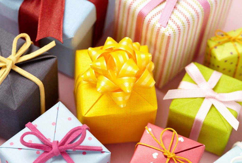 colorful gift boxes