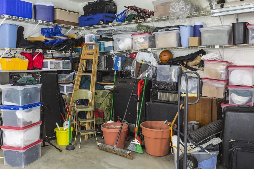 messy garage