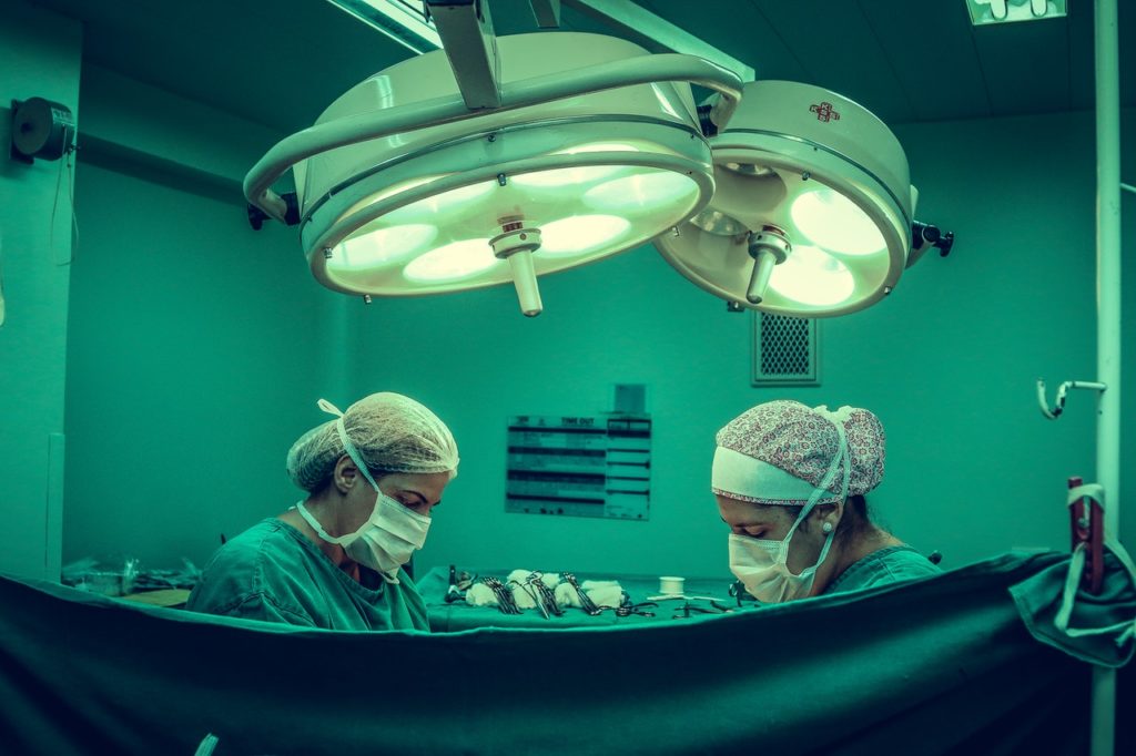 surgeon performing in the operating room