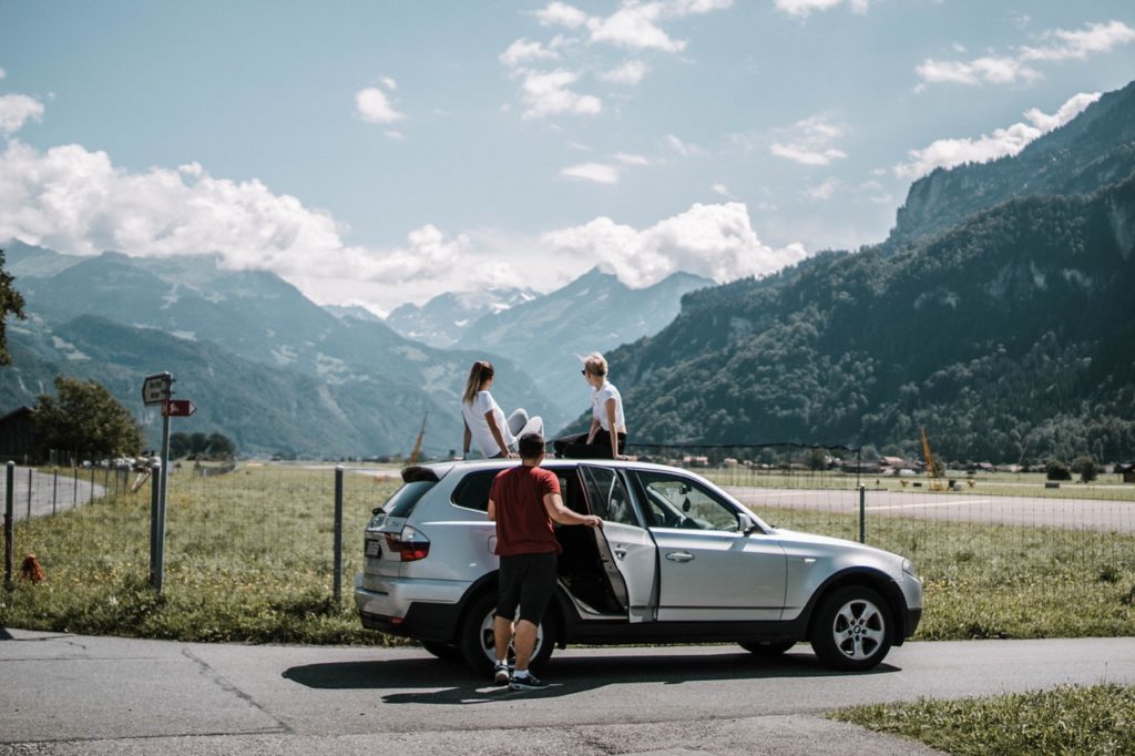 group of people on a roadtrip