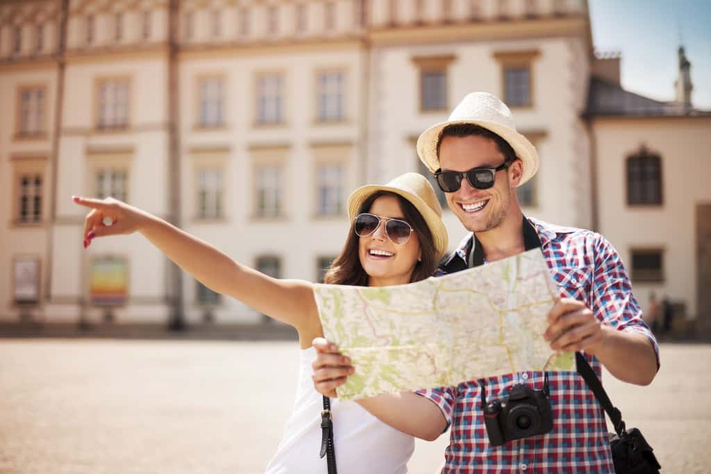 Tourist couple